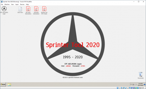Sprinter Tool 2020 - Sprinter Van Service & Repair Manual