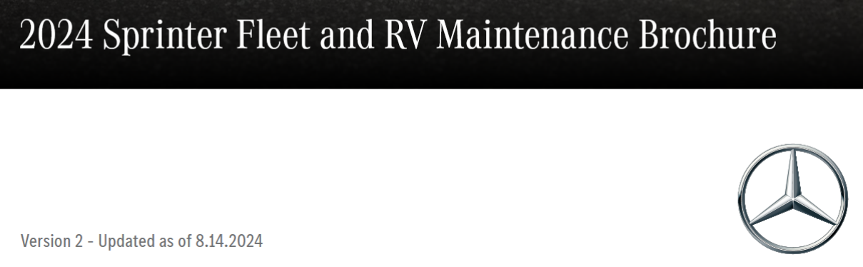 Sprinter Fleet And RV Maintenance Brochure